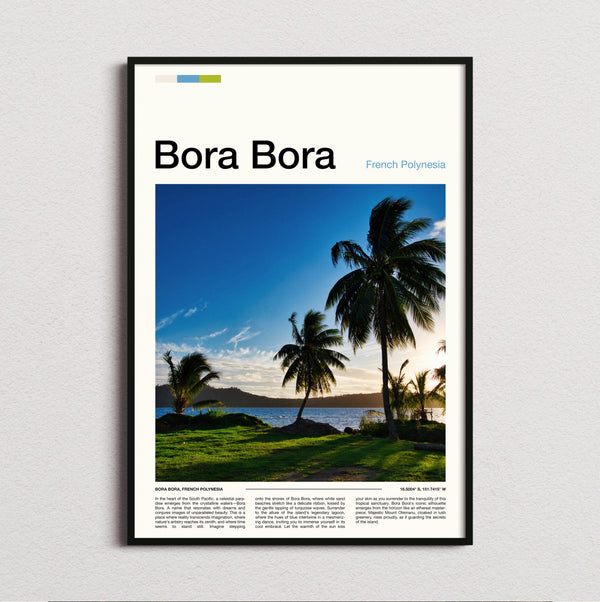 Bora Bora - Palms By The Lagoon - Travel Print