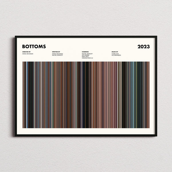Bottoms Movie Barcode Poster