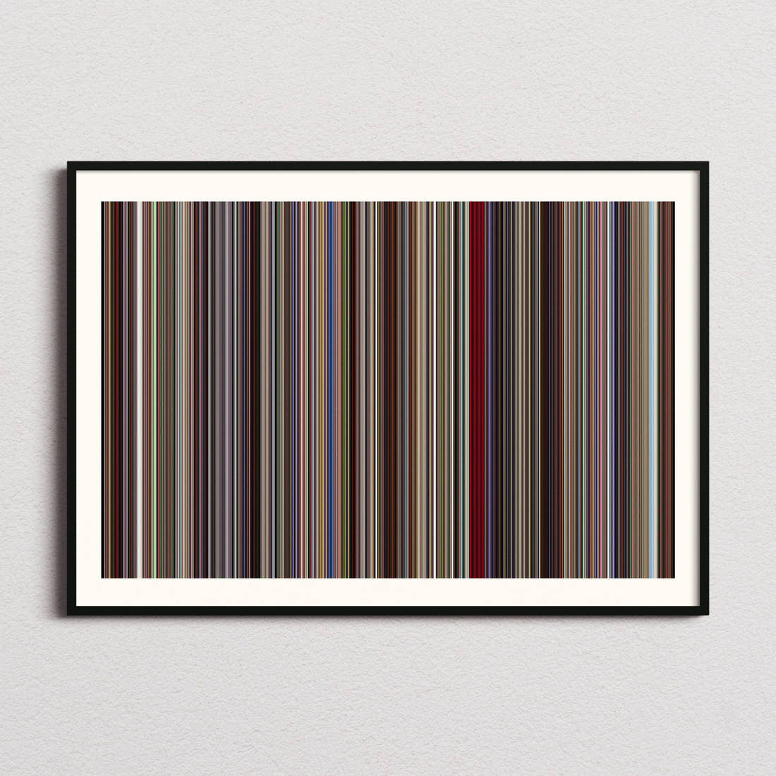 Boyhood Movie Barcode Poster - Barcode Only