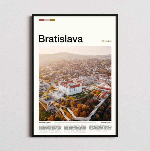 Bratislava - Castle And Autumn Trees - Travel Print