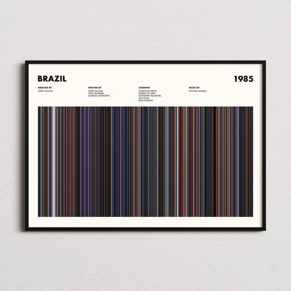Brazil Movie Barcode Poster