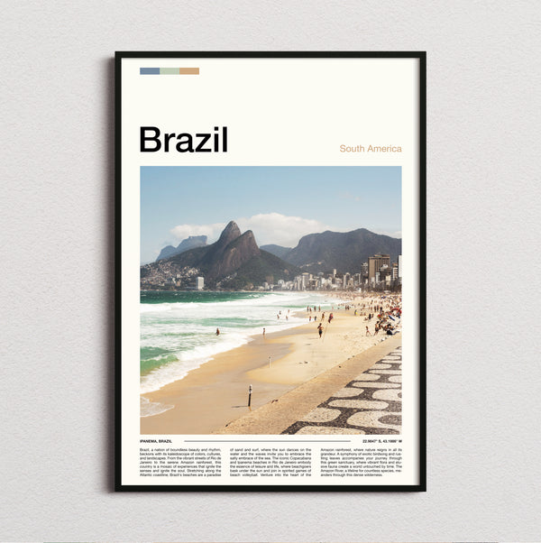 Brazil - Ipanema Beach - Travel Print