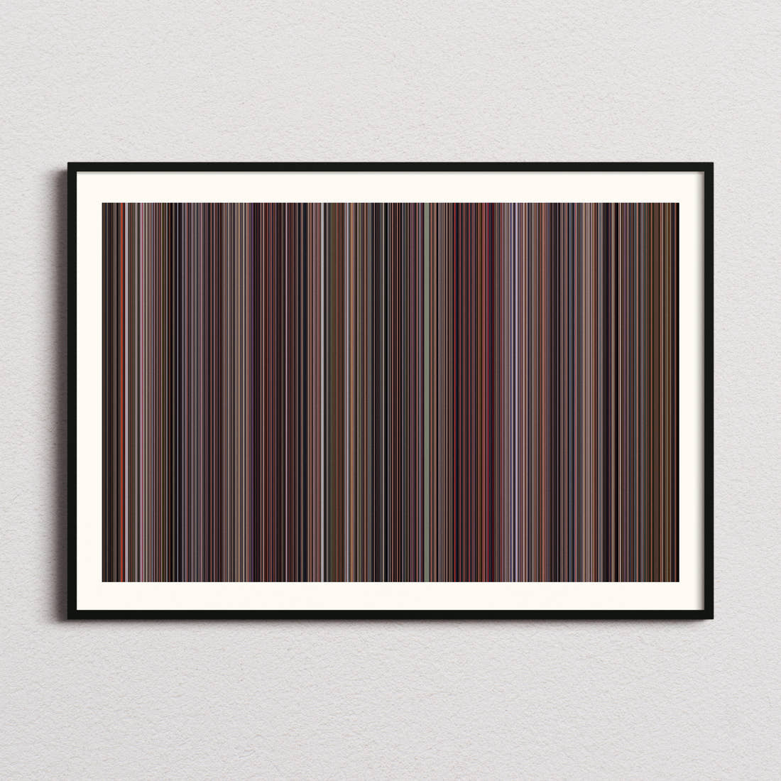 Breakfast at Tiffany's Movie Barcode Poster - Barcode Only