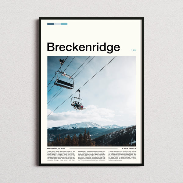 Breckenridge - Ski Chairlift - Travel Print