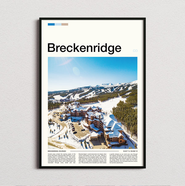 Breckenridge - Snowy Resort Village - Travel Print