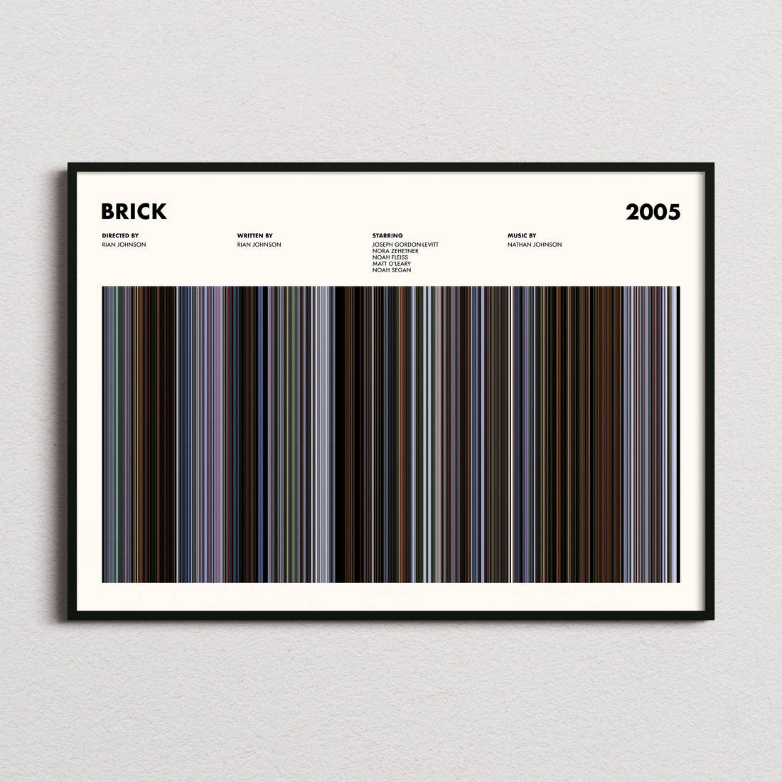 Brick Movie Barcode Poster