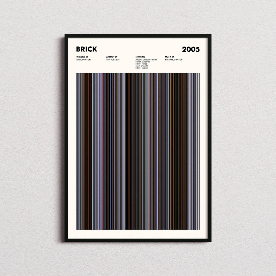 Brick Movie Barcode Poster