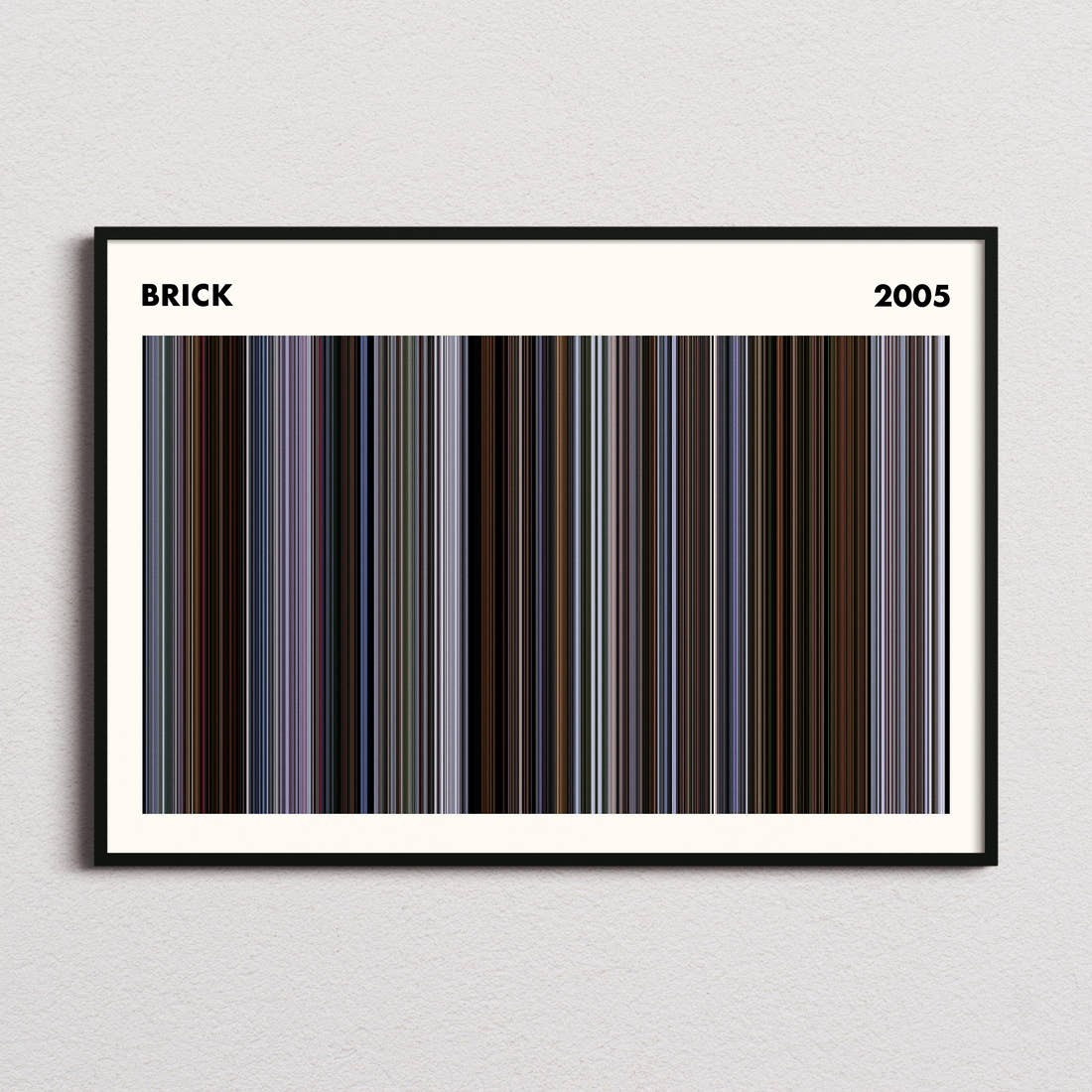 Brick Movie Barcode Poster - Simplified