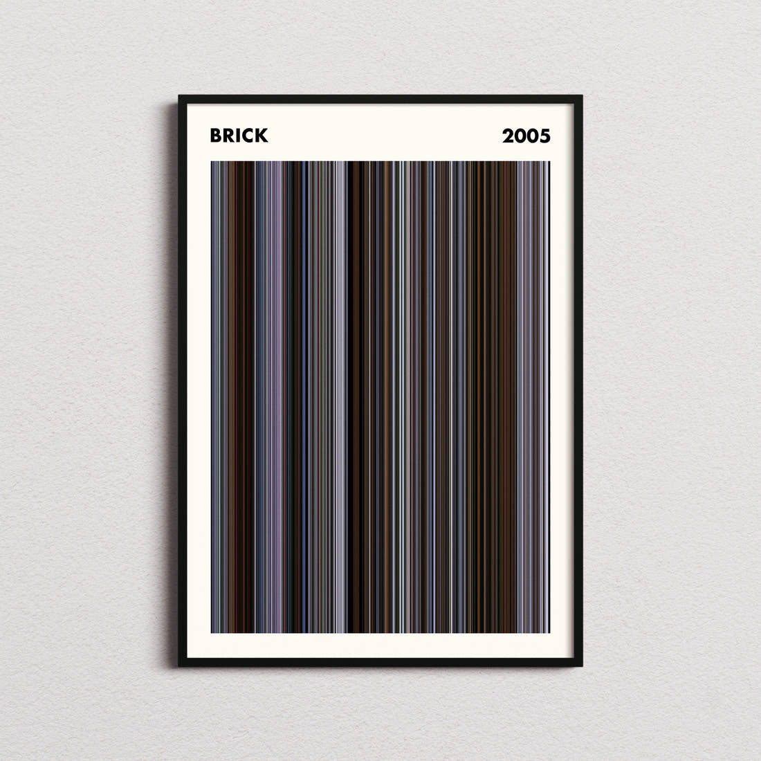 Brick Movie Barcode Poster - Simplified