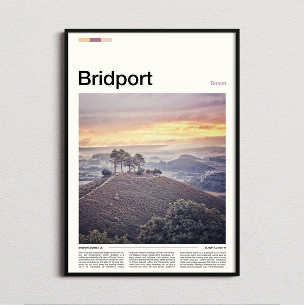 Bridport - Colmer's Hill - Travel Print