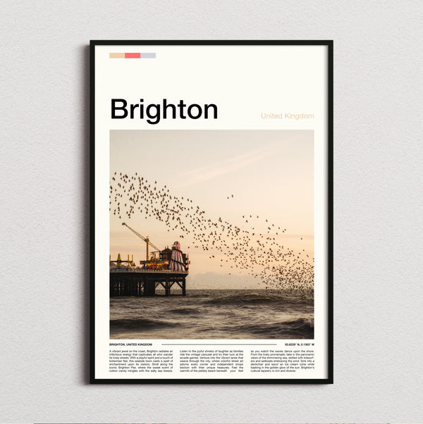 Brighton - Starling Murmuration - Travel Print