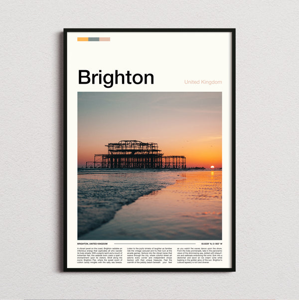 Brighton - West Pier Ruins - Travel Print