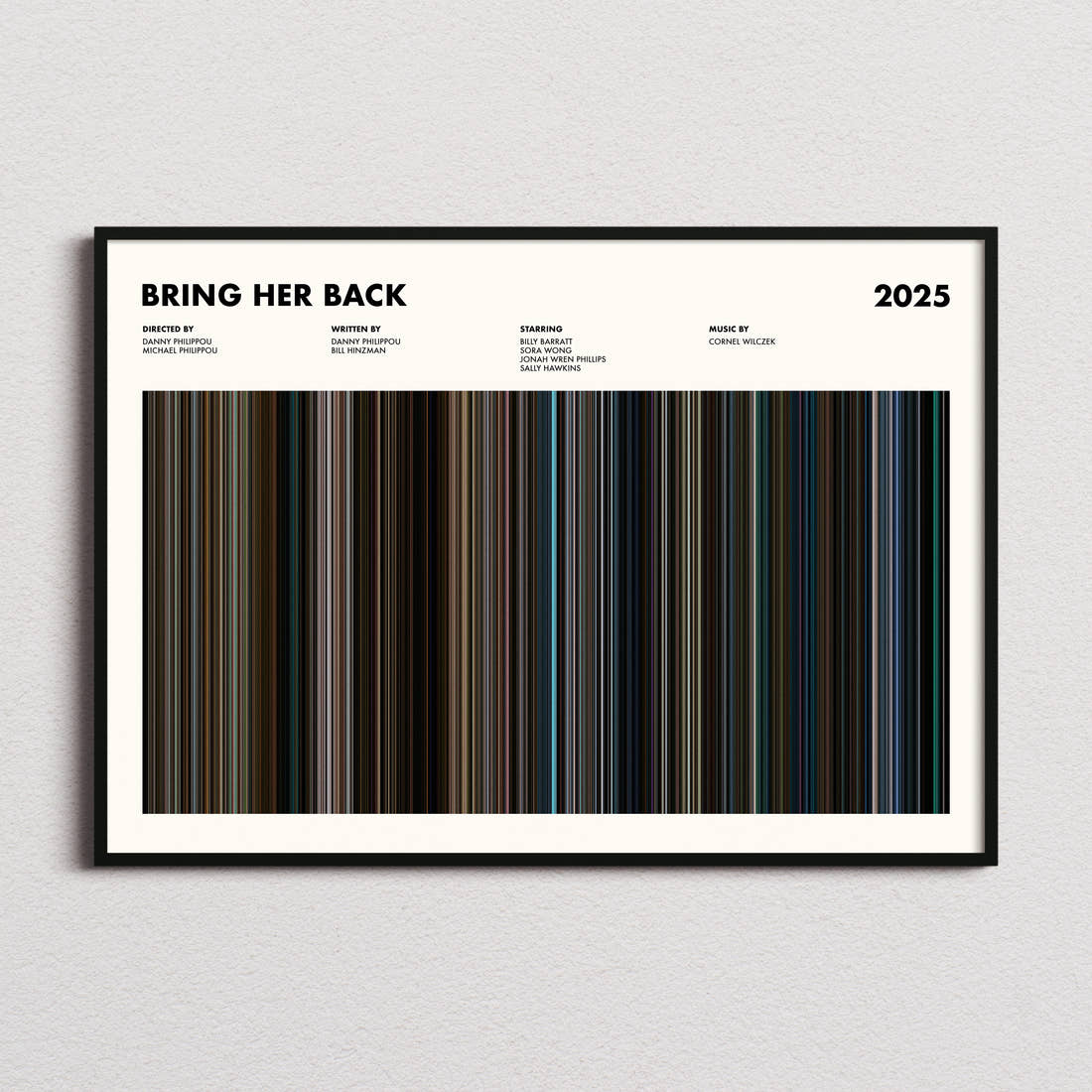 Bring Her Back Movie Barcode Poster