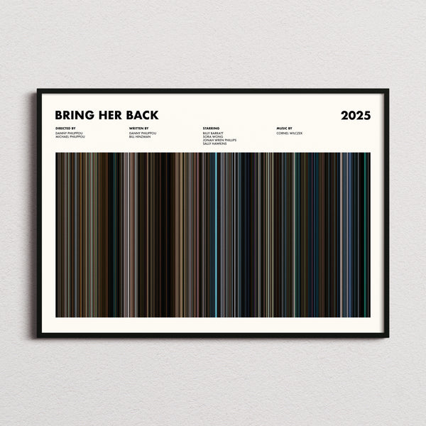 Bring Her Back Movie Barcode Poster