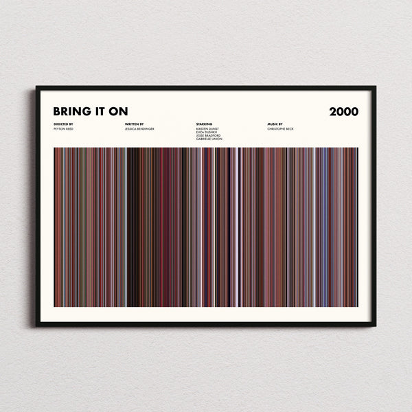 Bring It On Movie Barcode Poster