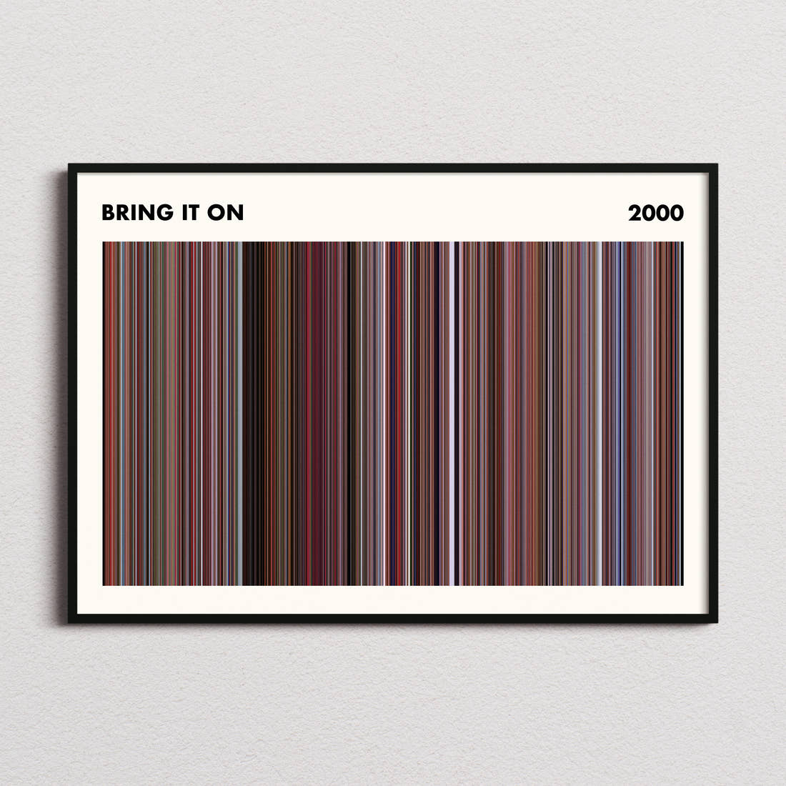 Bring It On Movie Barcode Poster - Simplified