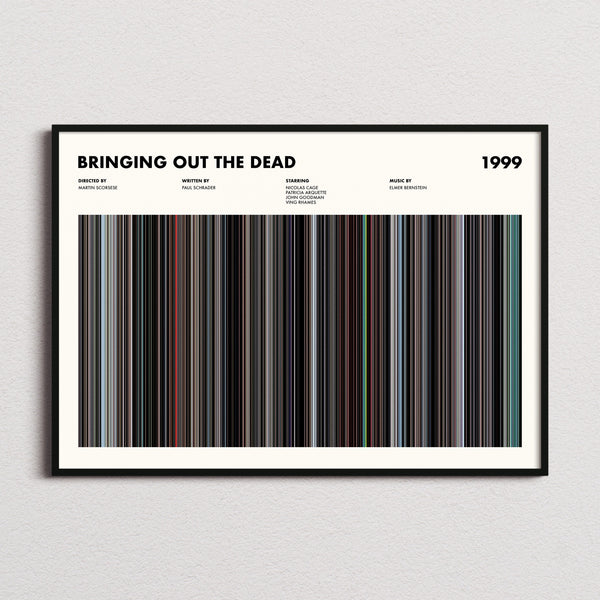 Bringing Out the Dead Movie Barcode Poster