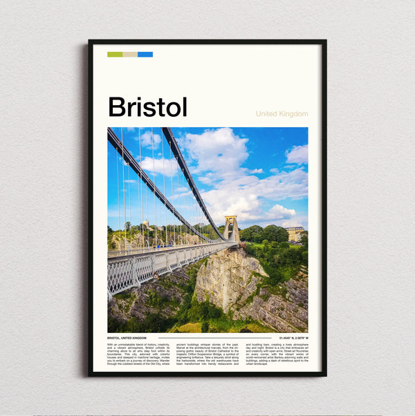 Bristol - Clifton Suspension Bridge - Travel Print