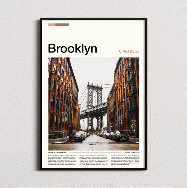 Brooklyn - Manhattan Bridge From Dumbo - Travel Print