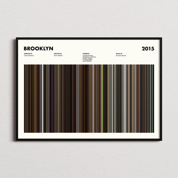 Brooklyn Movie Barcode Poster