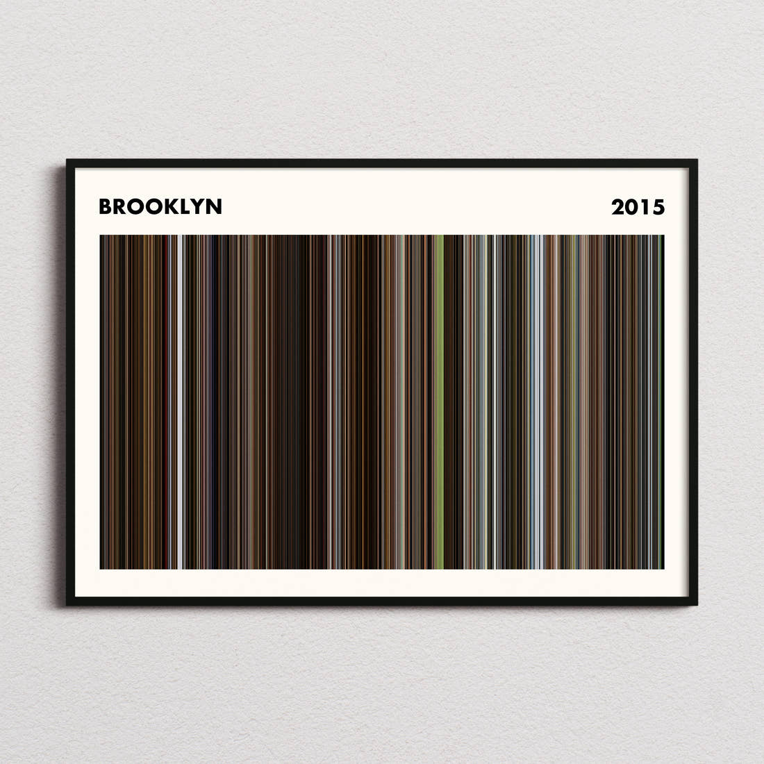 Brooklyn Movie Barcode Poster - Simplified