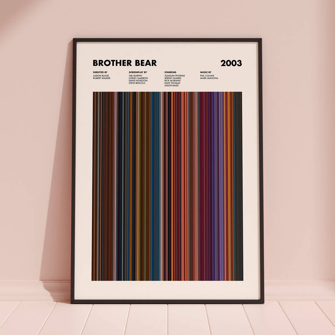 Brother Bear Movie Barcode Poster