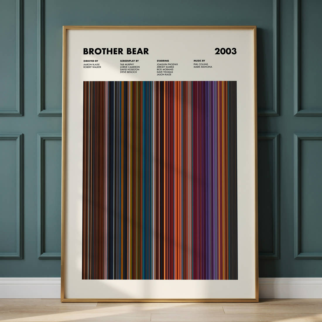 Brother Bear Movie Barcode Poster