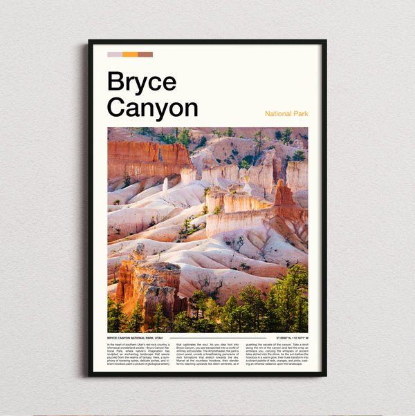 Bryce Canyon - Canyon Rock Formations - Travel Print