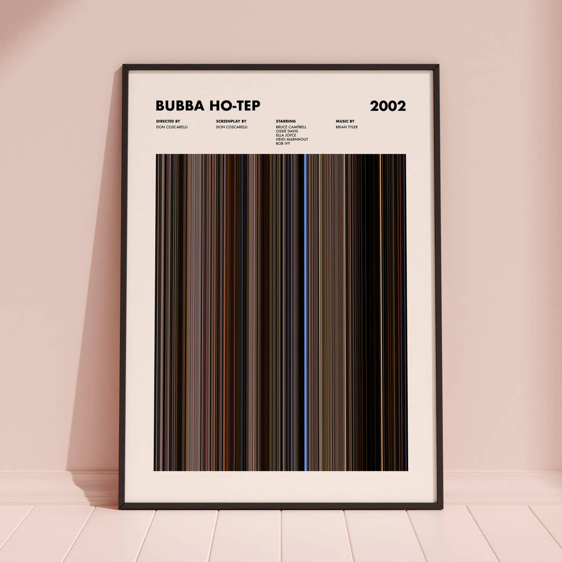 Bubba Ho-Tep Movie Barcode Poster