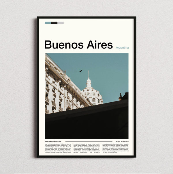 Buenos Aires - Domed Building And Birds - Travel Print