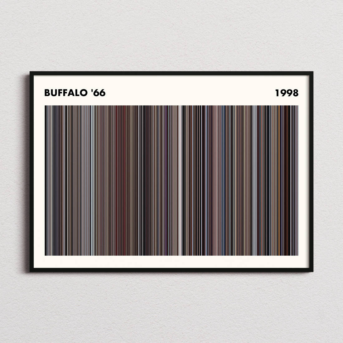 Buffalo '66 Movie Barcode Poster - Simplified