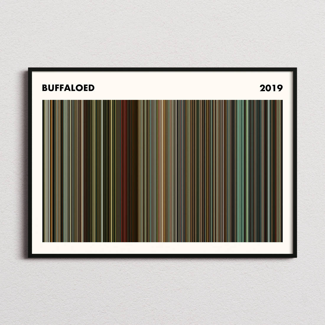 Buffaloed Movie Barcode Poster - Simplified