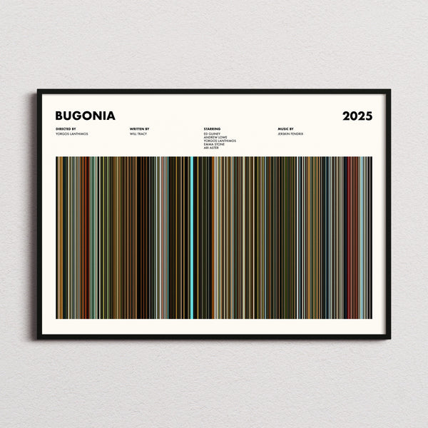 Bugonia Movie Barcode Poster