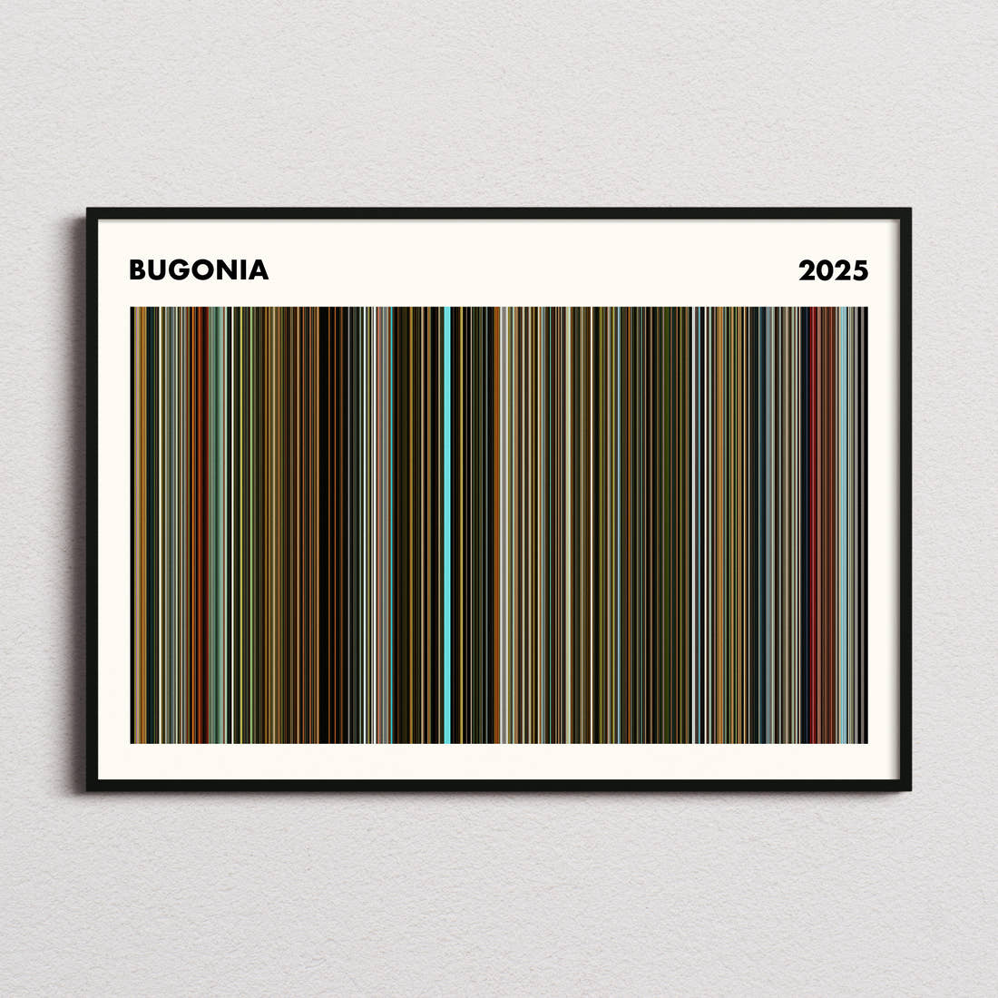 Bugonia Movie Barcode Poster - Simplified