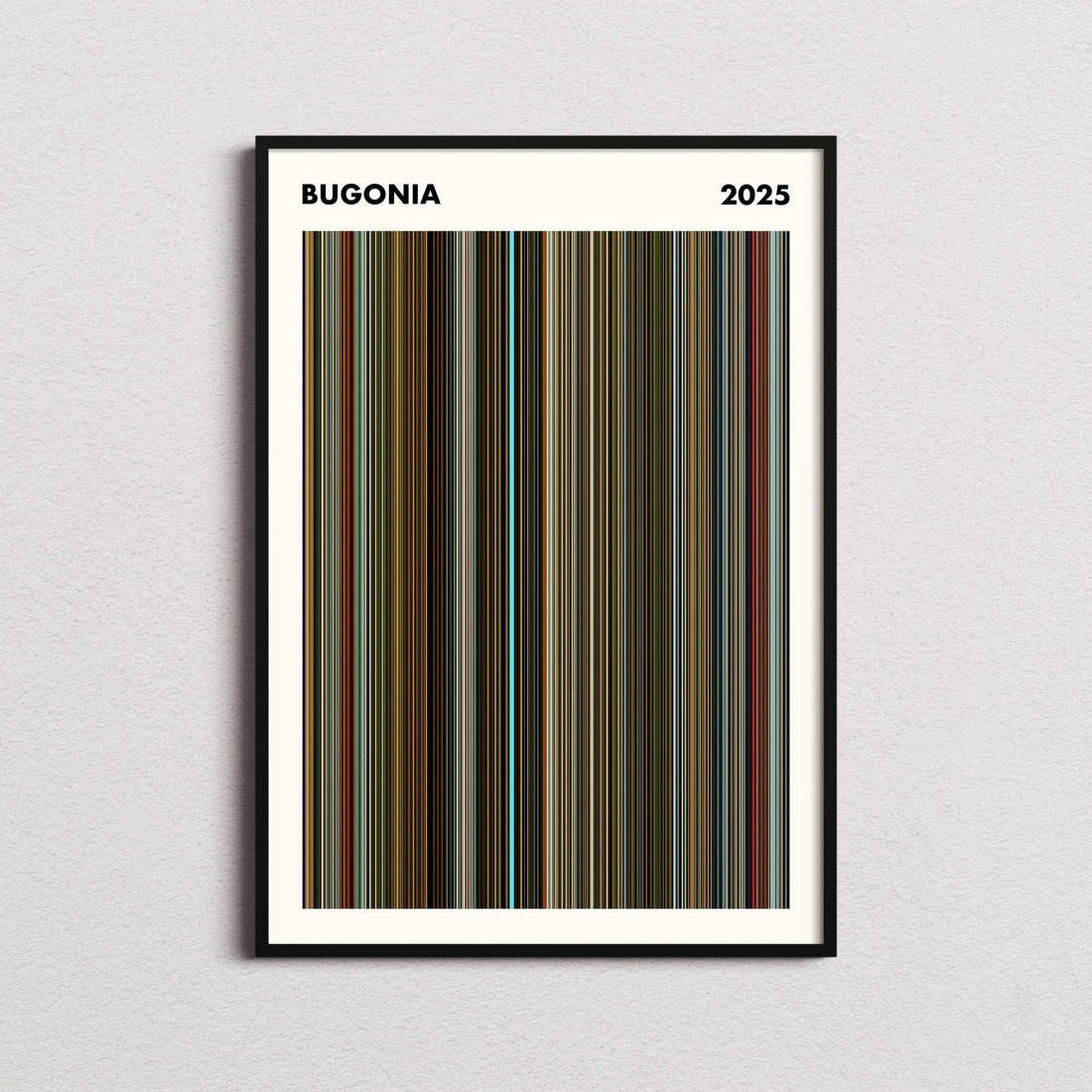 Bugonia Movie Barcode Poster - Simplified