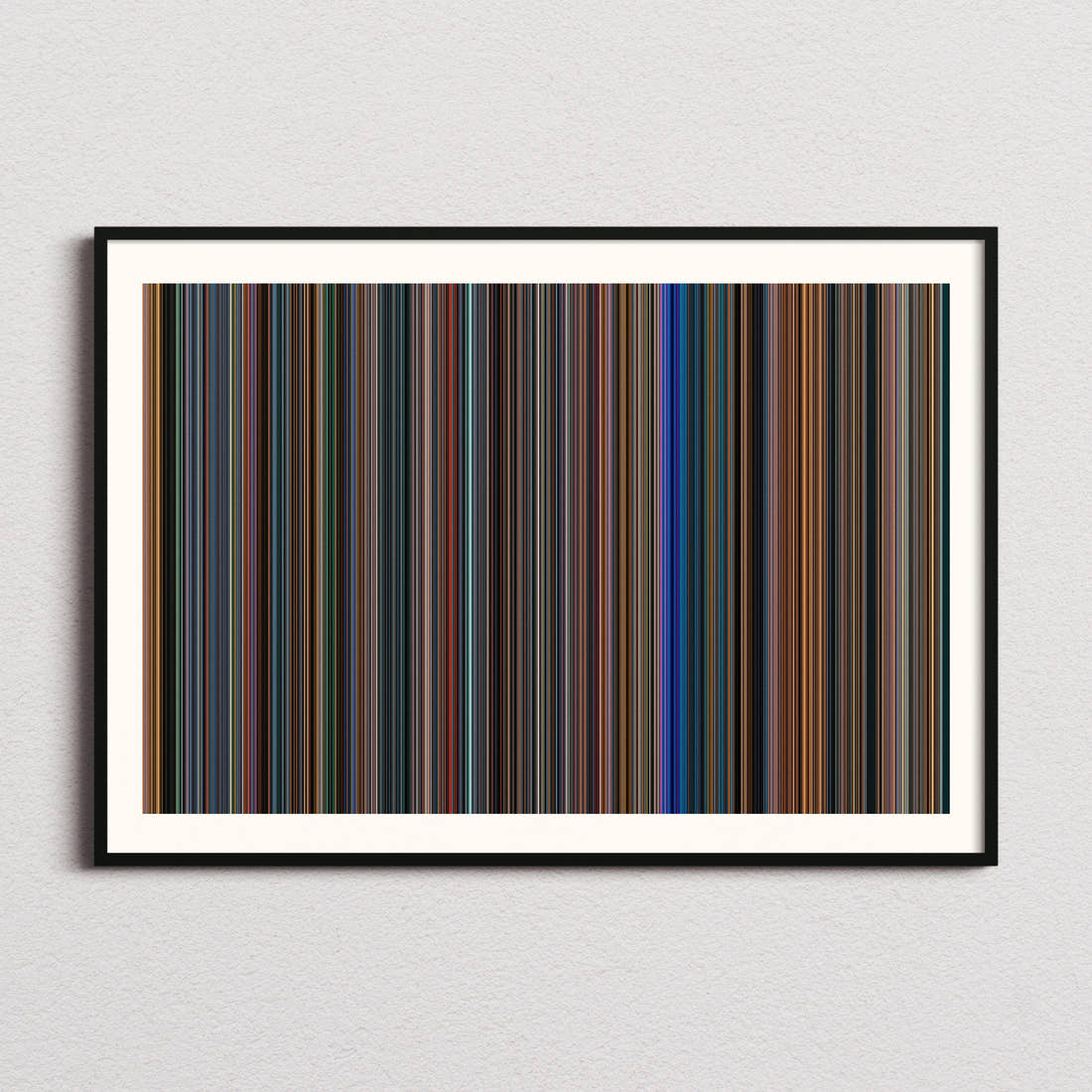 Bullet Train Movie Barcode Poster - Barcode Only