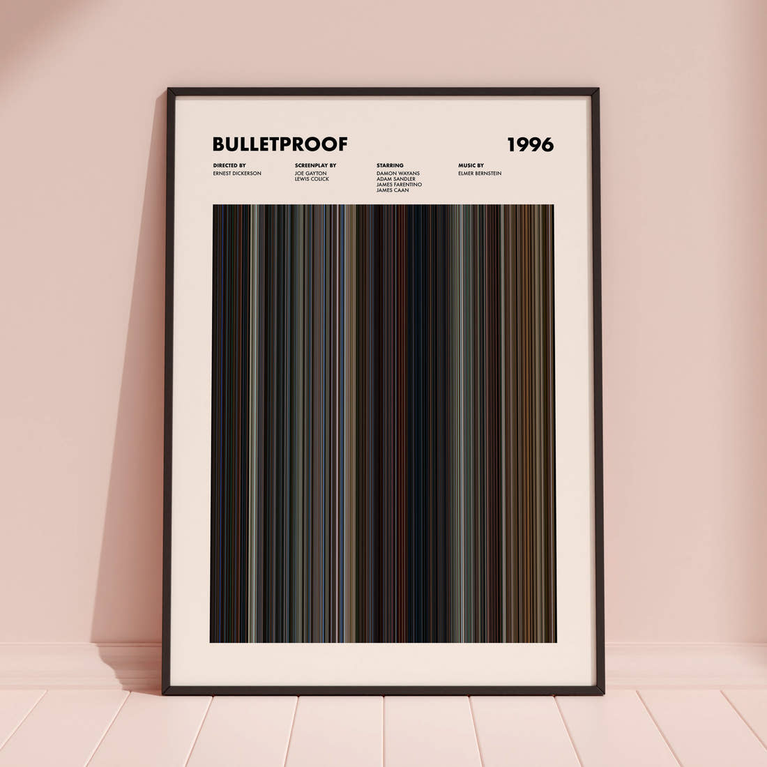 Bulletproof Movie Barcode Poster