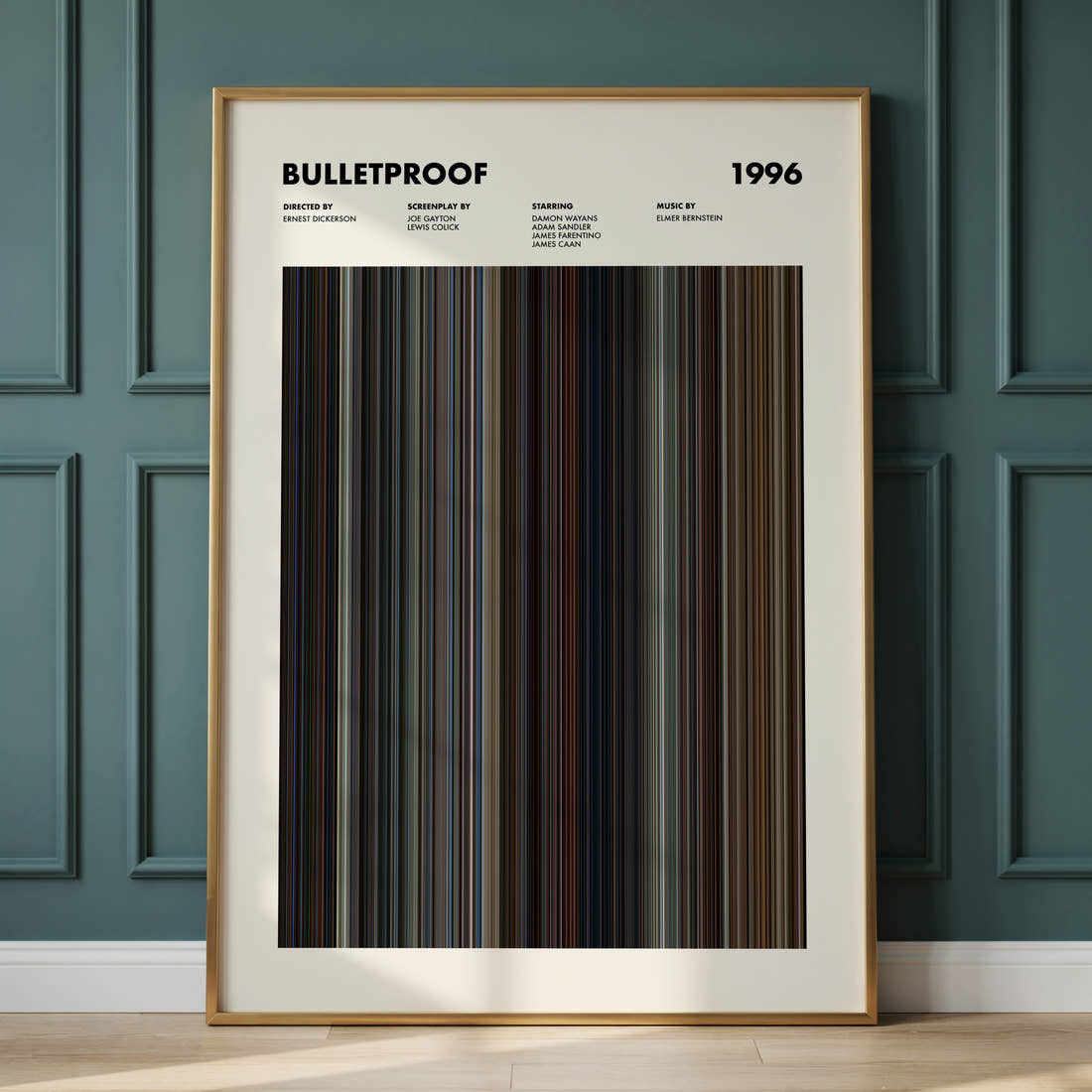 Bulletproof Movie Barcode Poster