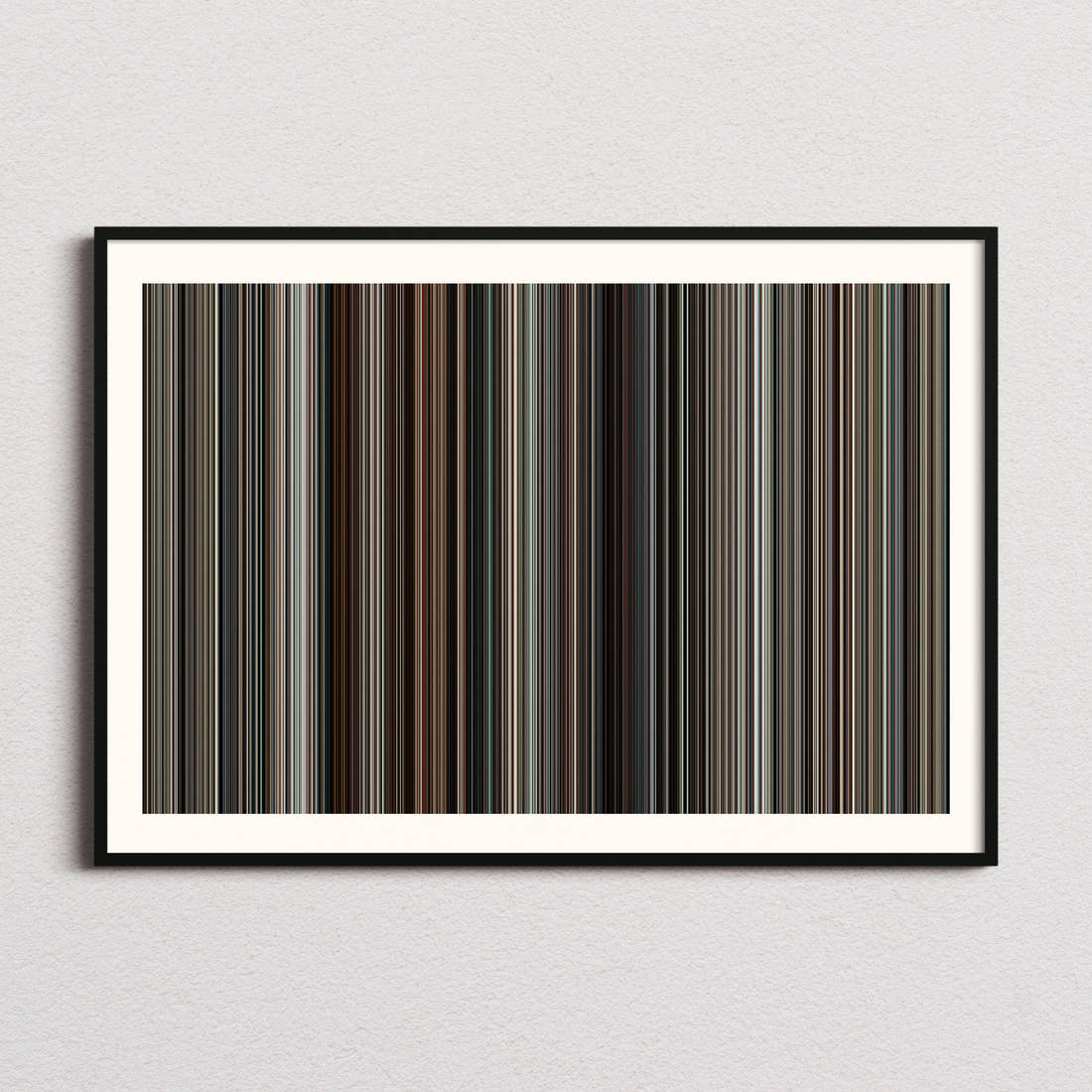 Burn After Reading Movie Barcode Poster - Barcode Only