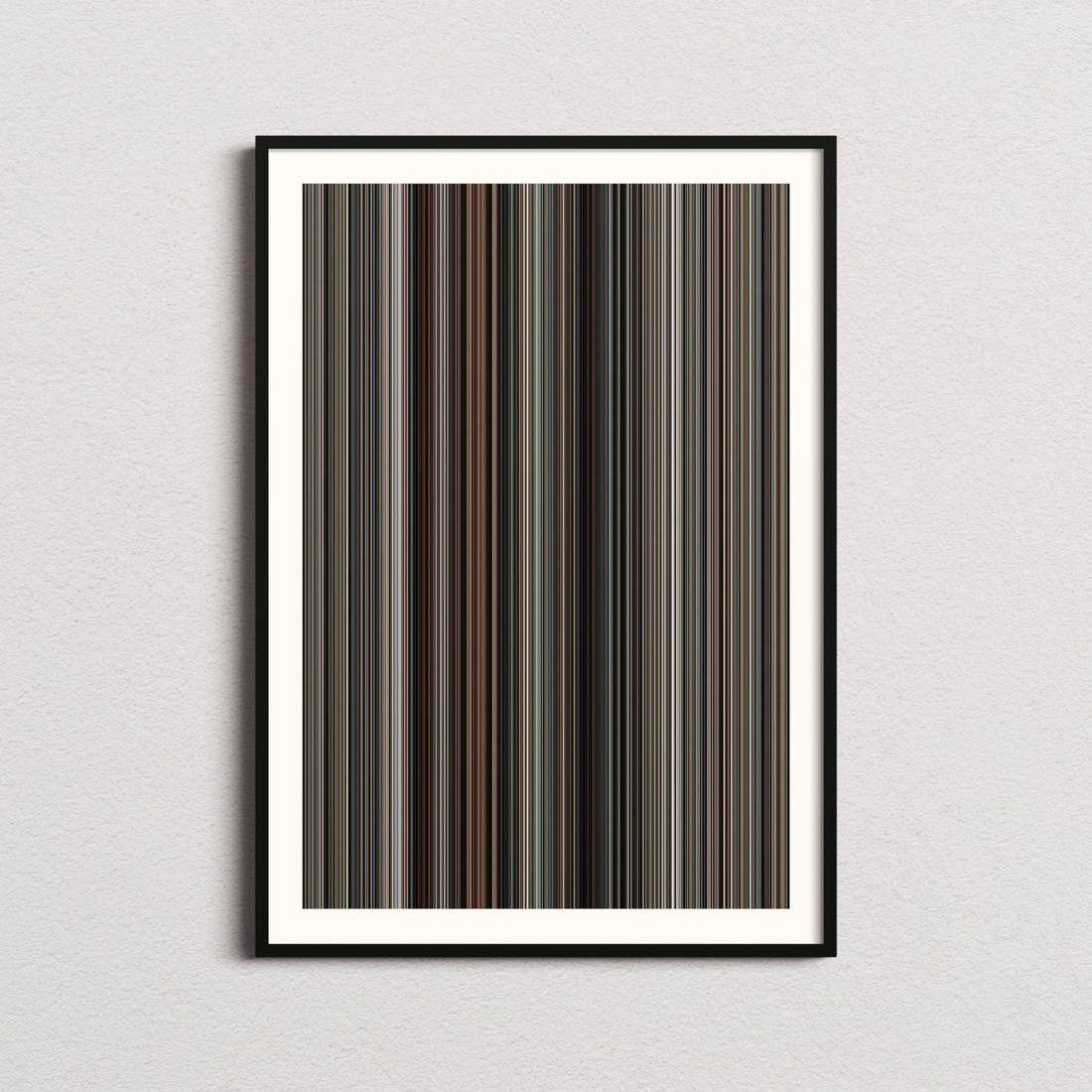 Burn After Reading Movie Barcode Poster - Barcode Only