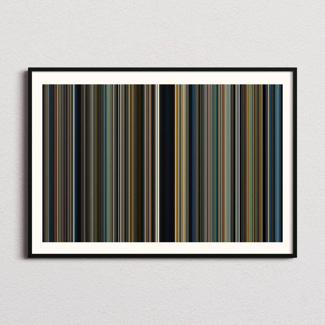 Burning Movie Barcode Poster - Barcode Only