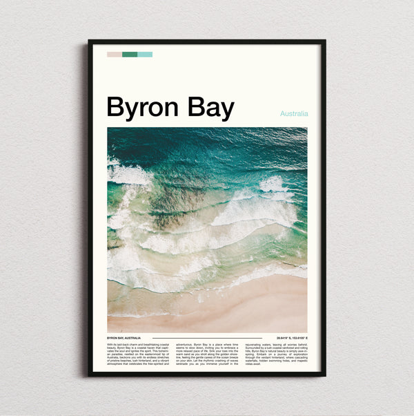 Byron Bay - Waves On The Shore - Travel Print