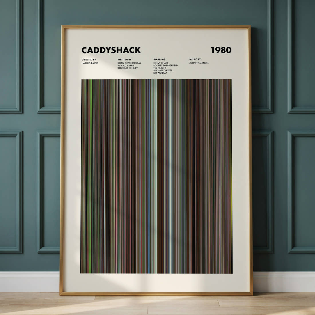 Caddyshack Movie Barcode Poster