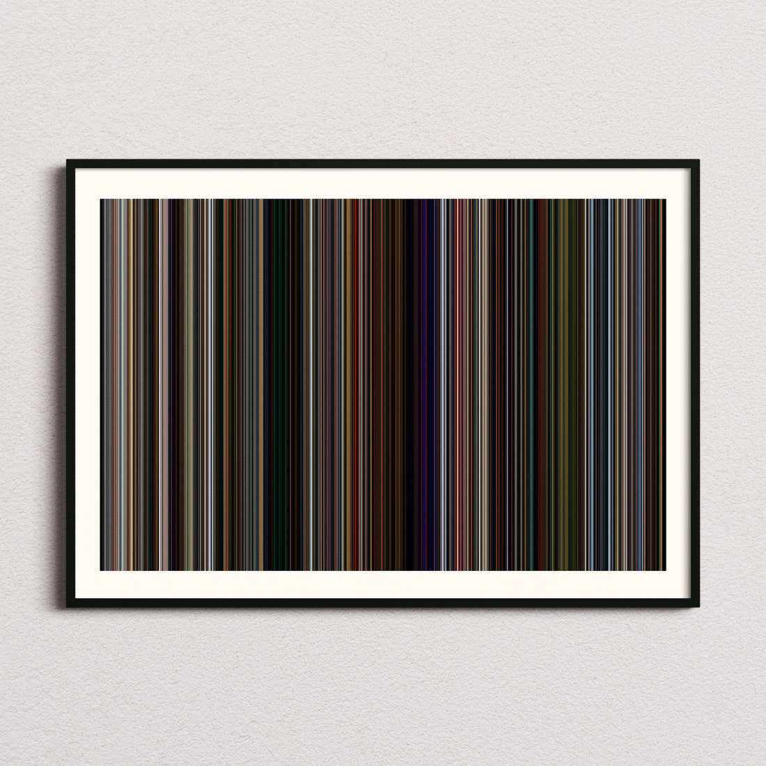 California Schemin' Movie Barcode Poster - Barcode Only
