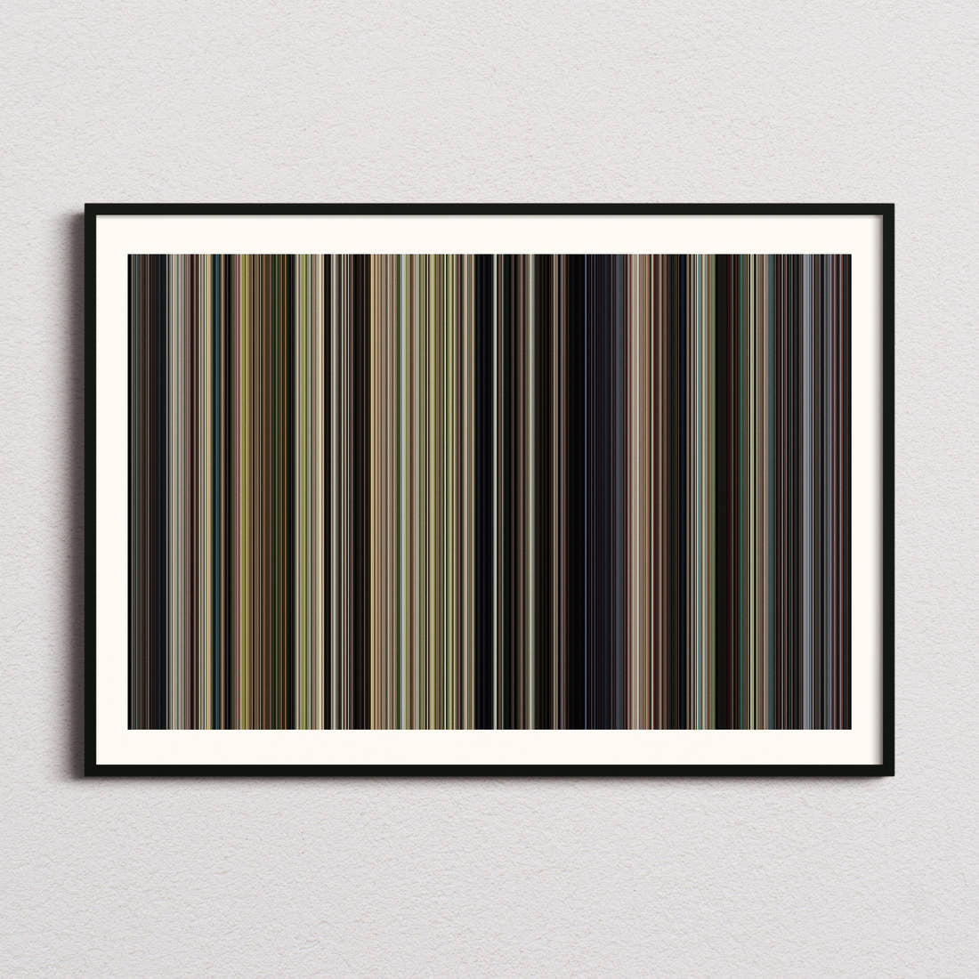 Call Me By Your Name Movie Barcode Poster - Barcode Only