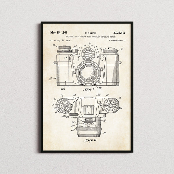 Camera 1962 Patent Print