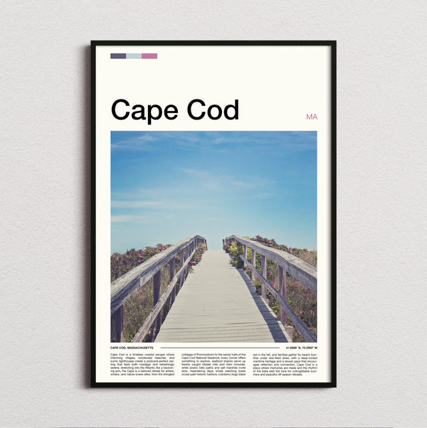 Cape Cod - Boardwalk To The Beach - Travel Print