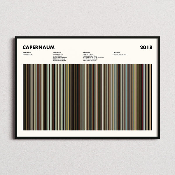 Capernaum Movie Barcode Poster