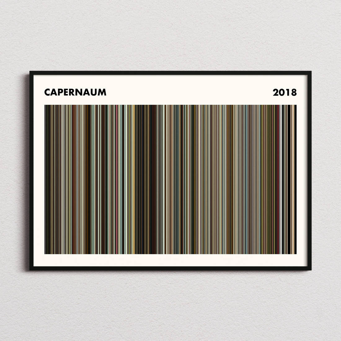Capernaum Movie Barcode Poster - Simplified