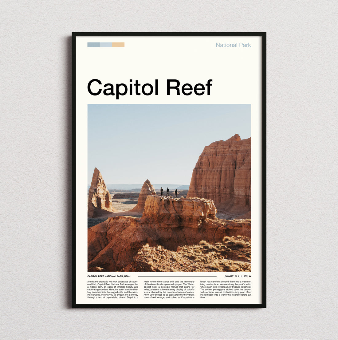 Capitol Reef - Sandstone Rock Formation - Travel Print
